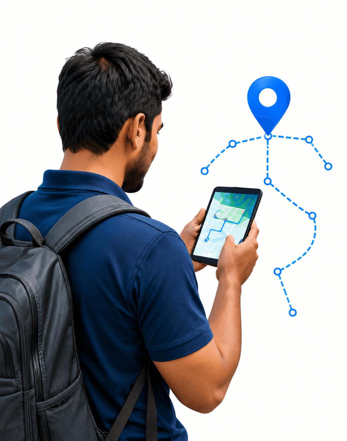 Field sales representative using SalesPunch360 tracking